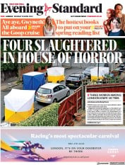 London Evening Standard () Newspaper Front Page for 26 April 2022