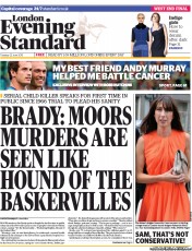 London Evening Standard () Newspaper Front Page for 26 June 2013