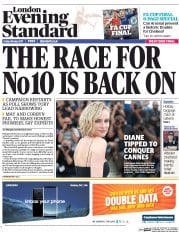 London Evening Standard () Newspaper Front Page for 27 May 2017