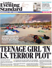 London Evening Standard () Newspaper Front Page for 27 July 2017
