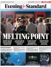 London Evening Standard () Newspaper Front Page for 27 July 2018