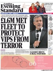 London Evening Standard () Newspaper Front Page for 28 April 2017