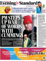 London Evening Standard () Newspaper Front Page for 28 April 2021