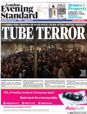 London Evening Standard () Newspaper Front Page for 29 October 2015