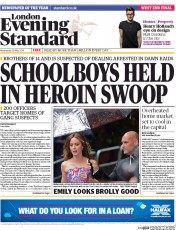 London Evening Standard () Newspaper Front Page for 29 May 2014