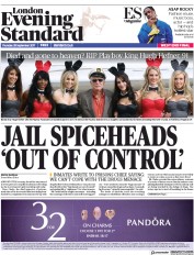 London Evening Standard () Newspaper Front Page for 29 September 2017
