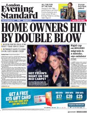 London Evening Standard () Newspaper Front Page for 2 October 2017