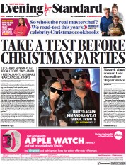 London Evening Standard () Newspaper Front Page for 2 December 2021