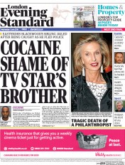 London Evening Standard () Newspaper Front Page for 2 June 2016