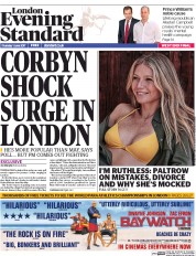 London Evening Standard () Newspaper Front Page for 2 June 2017