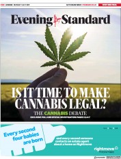 London Evening Standard () Newspaper Front Page for 2 July 2019