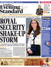 London Evening Standard () Newspaper Front Page for 2 August 2014