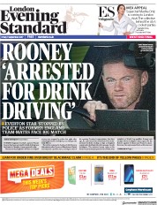 London Evening Standard () Newspaper Front Page for 2 September 2017