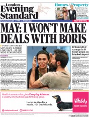 London Evening Standard () Newspaper Front Page for 30 June 2016