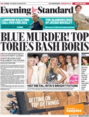 London Evening Standard () Newspaper Front Page for 30 August 2019