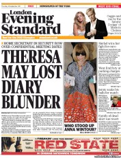 London Evening Standard () Newspaper Front Page for 30 September 2011