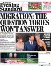 London Evening Standard () Newspaper Front Page for 31 May 2017