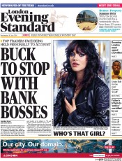 London Evening Standard () Newspaper Front Page for 31 July 2014