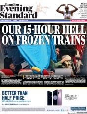 London Evening Standard () Newspaper Front Page for 3 March 2018