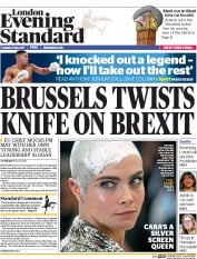 London Evening Standard () Newspaper Front Page for 3 May 2017