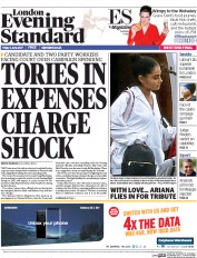 London Evening Standard () Newspaper Front Page for 3 June 2017