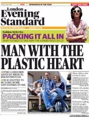 London Evening Standard () Newspaper Front Page for 3 August 2011