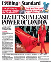 London Evening Standard () Newspaper Front Page for 3 September 2022