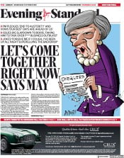 London Evening Standard () Newspaper Front Page for 4 October 2018
