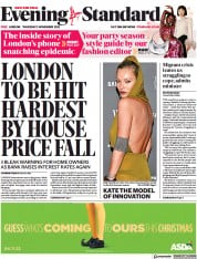 London Evening Standard () Newspaper Front Page for 4 November 2022