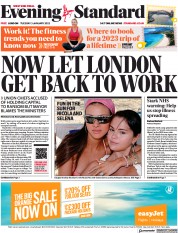 London Evening Standard () Newspaper Front Page for 4 January 2023