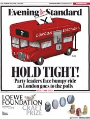 London Evening Standard () Newspaper Front Page for 4 May 2018