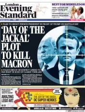 London Evening Standard () Newspaper Front Page for 4 July 2017