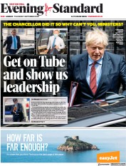 London Evening Standard () Newspaper Front Page for 4 September 2020