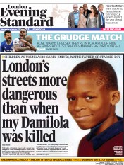 London Evening Standard () Newspaper Front Page for 5 January 2017