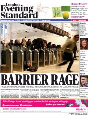 London Evening Standard () Newspaper Front Page for 5 March 2015