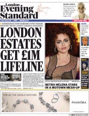 London Evening Standard () Newspaper Front Page for 5 March 2016