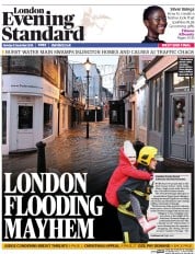 London Evening Standard () Newspaper Front Page for 6 December 2016
