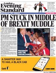 London Evening Standard () Newspaper Front Page for 6 February 2018