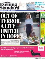 London Evening Standard () Newspaper Front Page for 6 April 2017
