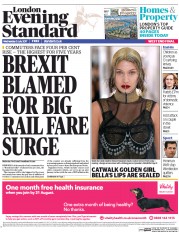 London Evening Standard () Newspaper Front Page for 6 July 2017