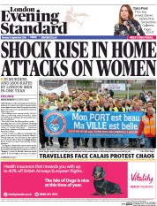London Evening Standard () Newspaper Front Page for 6 September 2016