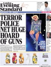 London Evening Standard () Newspaper Front Page for 7 February 2017