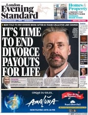 London Evening Standard () Newspaper Front Page for 9 February 2017