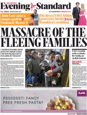 London Evening Standard () Newspaper Front Page for 9 April 2022