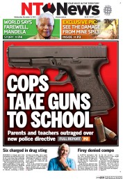 NT News (Australia) Newspaper Front Page for 11 December 2013