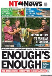NT News (Australia) Newspaper Front Page for 30 October 2013