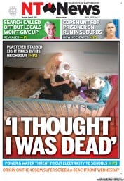NT News (Australia) Newspaper Front Page for 3 June 2013
