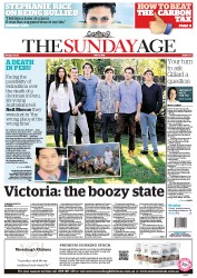 Sunday Age (Australia) Newspaper Front Page for 1 July 2012
