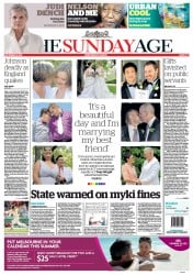 Sunday Age (Australia) Newspaper Front Page for 8 December 2013