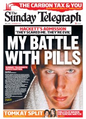 Sunday Telegraph (Australia) Newspaper Front Page for 1 July 2012